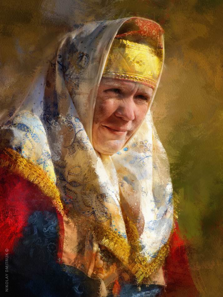 поморская жонка. о. Соловки (портрет женщины с берега Белого моря)