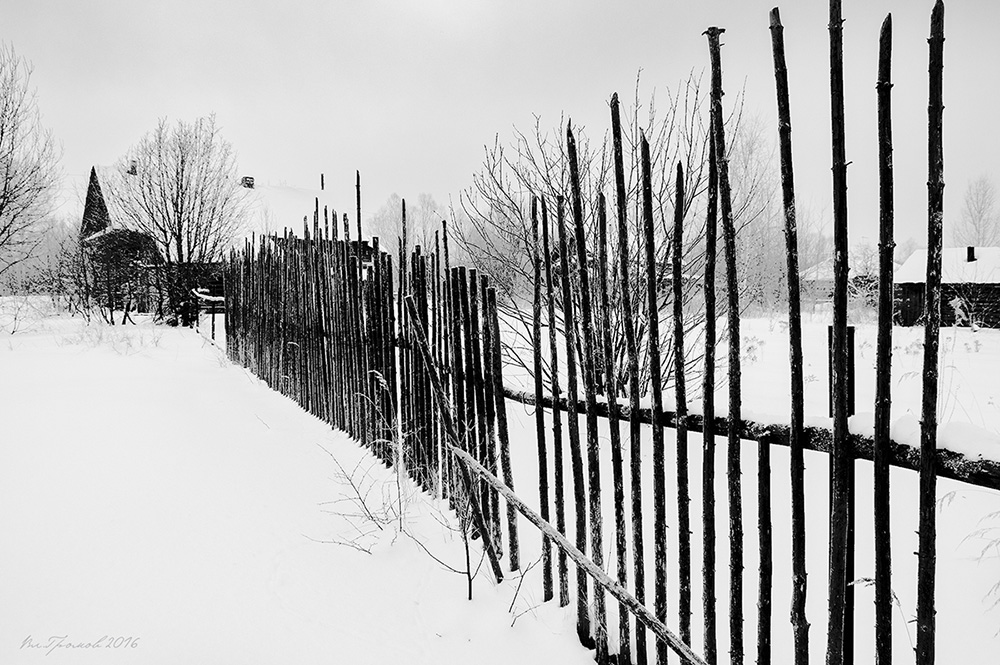 Зима в деревне Нажмите на изображение, чтобы посмотреть его на полном экране.